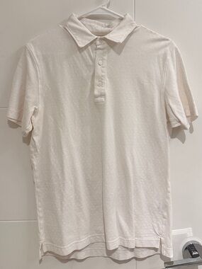 Uniqlo Men's Polo Shirt in Cream White